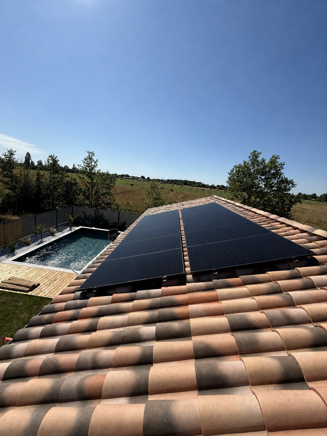 Photovoltaïque 6 kWc pour une maison avec piscine